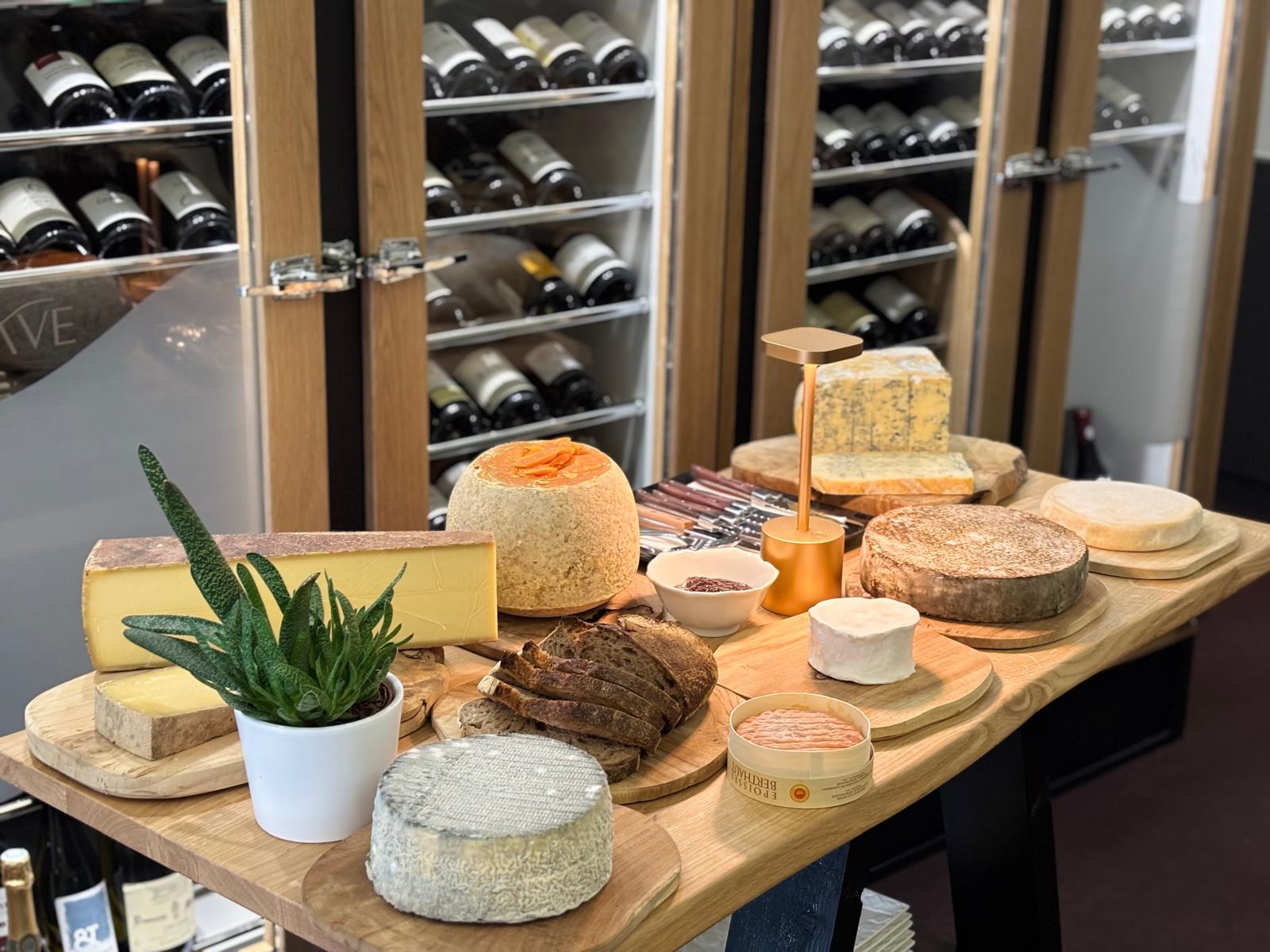 Plateau de fromages au restaurant la garenne en Bourgogne